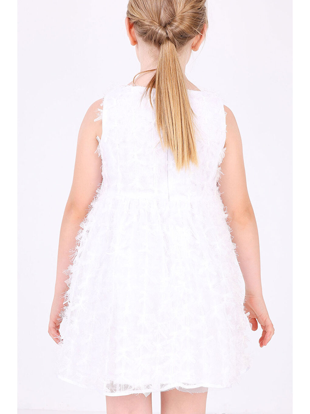 Kız Çocuk Elbise Ekru-4