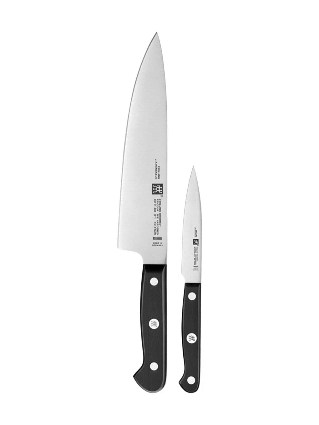 Zwilling Siyah-Gri Gourmet Özel Formül Çelik Bıçak Seti 2 Parça