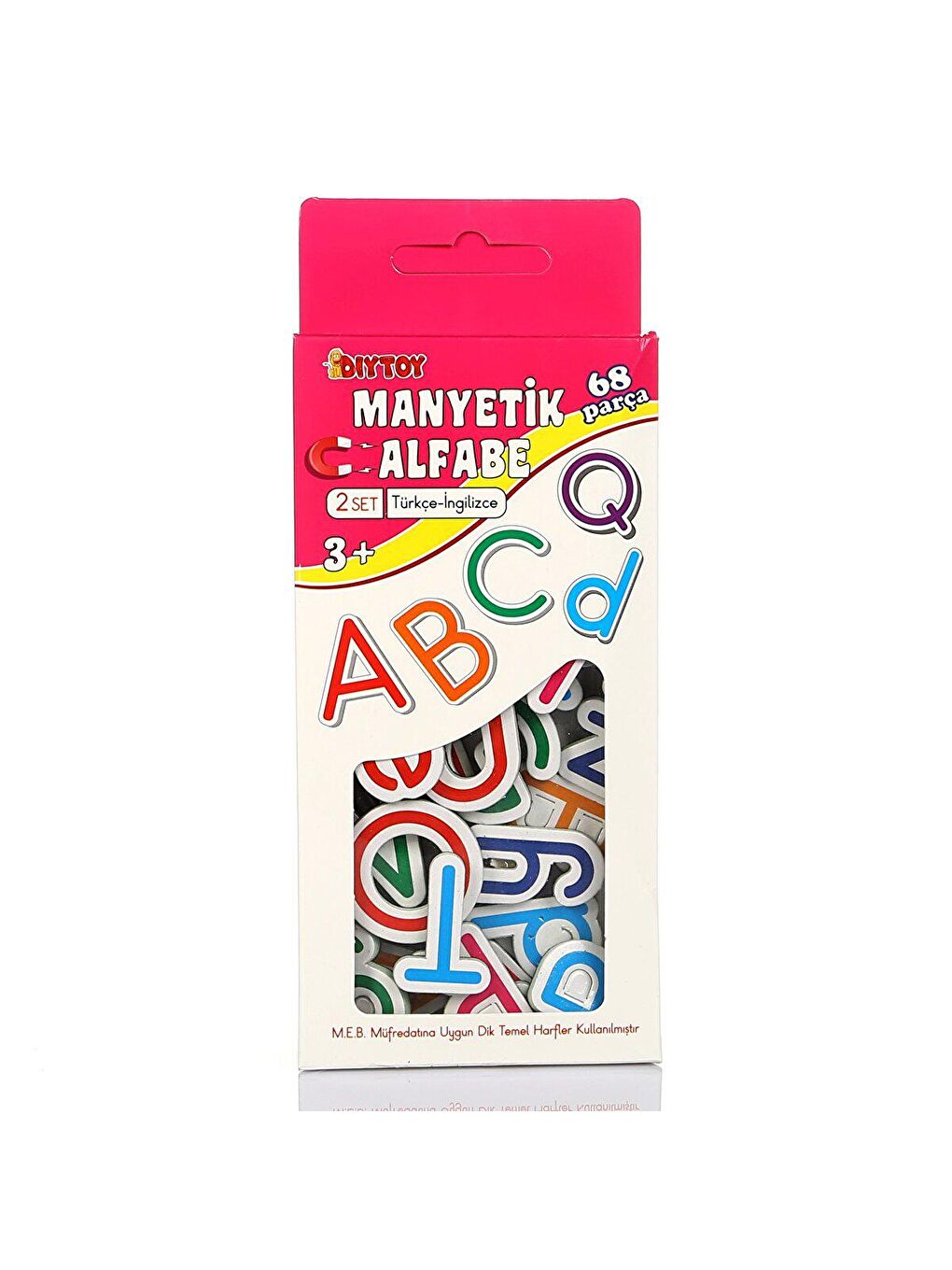 DIYTOY Karışık Manyetik Alfabe Türkçe - İngilizce