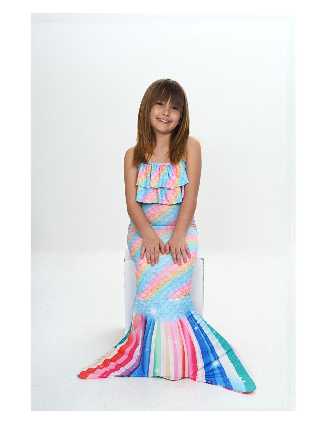Karışık Kız Çocuk Deniz Kızı Kostümü