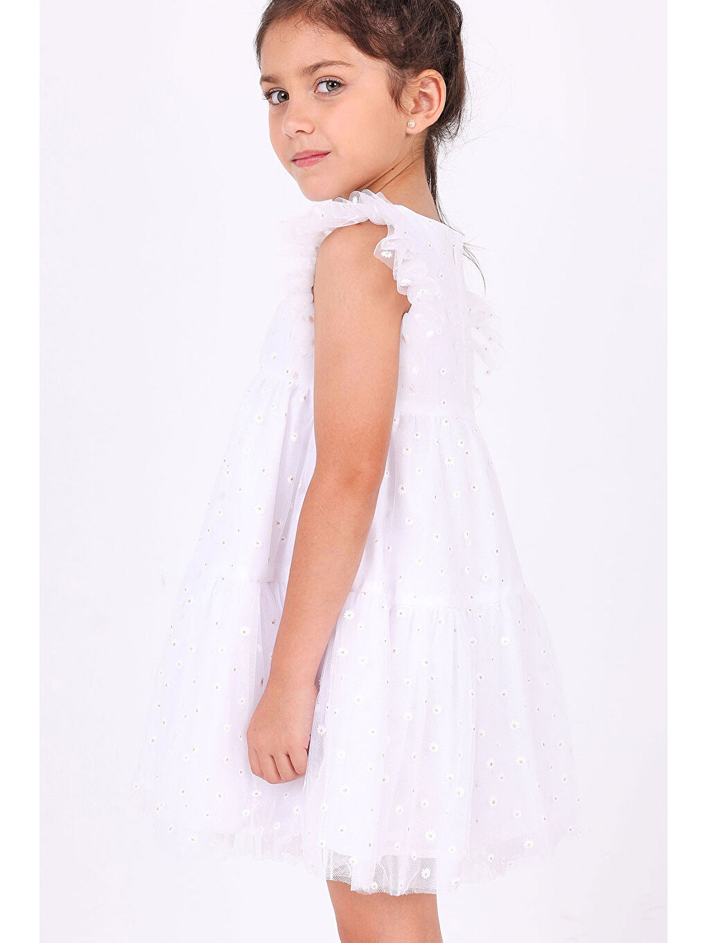 Kız Çocuk Elbise Ekru-3