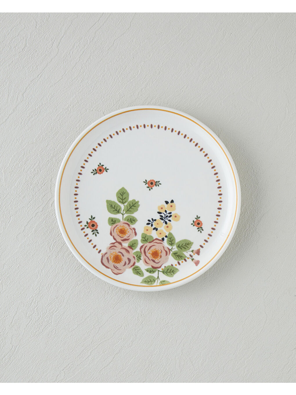 Beyaz Wesley Seramik Pasta Seti 13 parça 6 kişilik Renkli-3