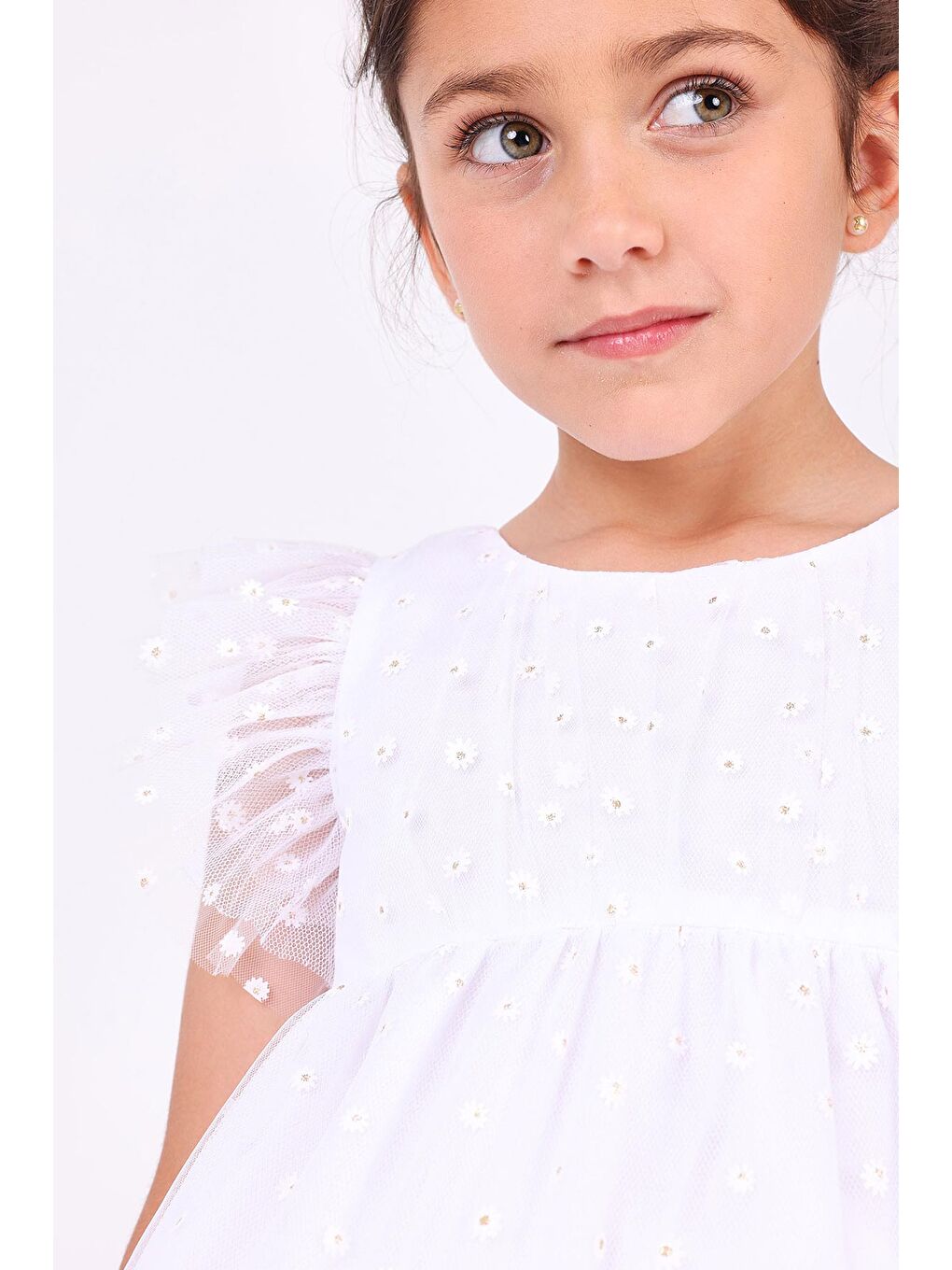 Kız Çocuk Elbise Ekru-6