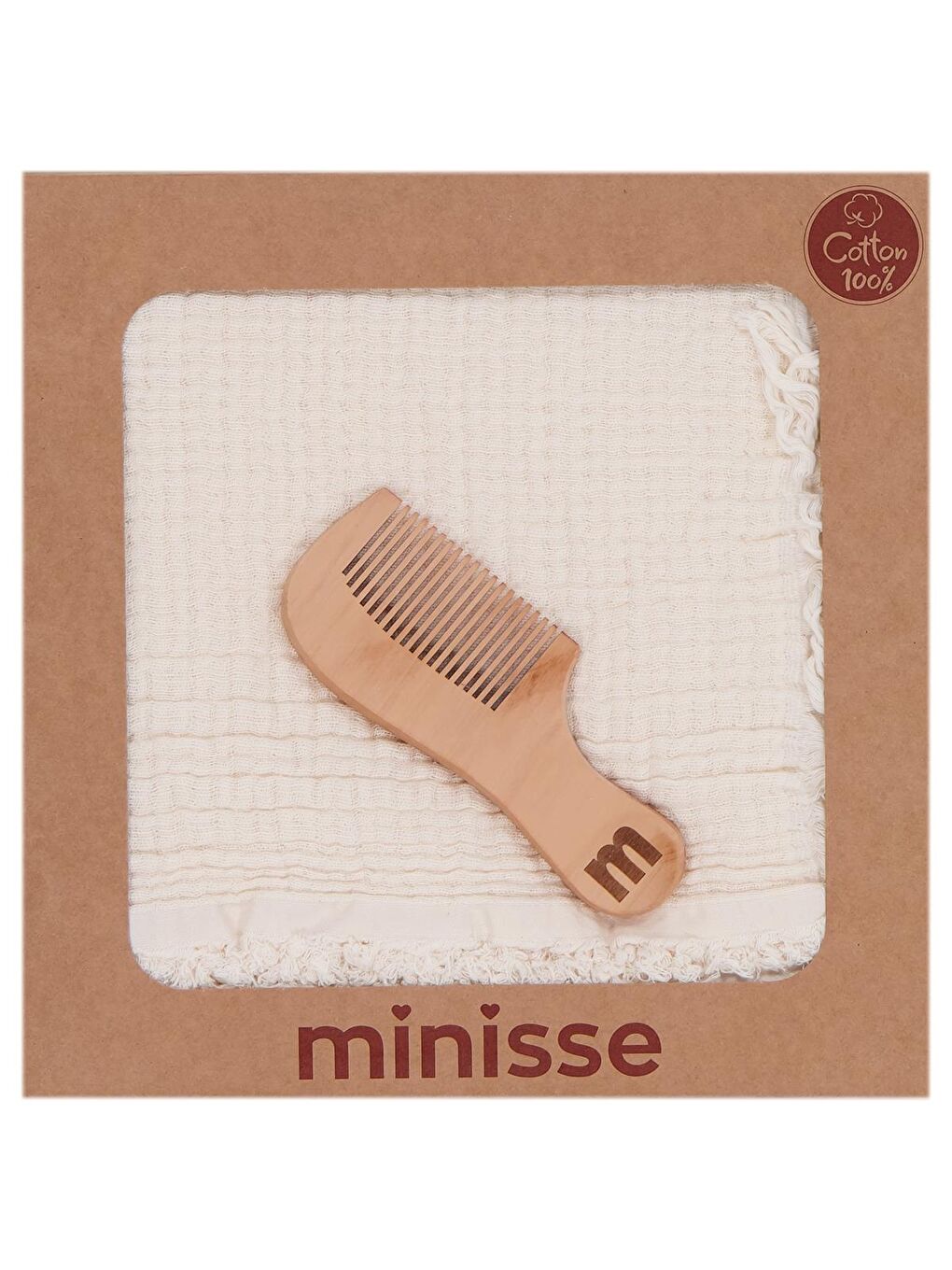 Baby Taraklı 4 Kat Müslin Battaniye - Ekru Standart