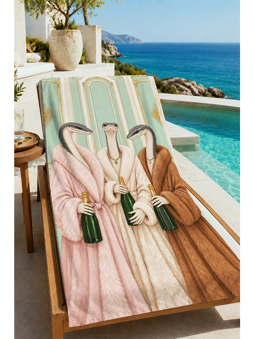 Pastel Pembe Kurdeleli Ayakkabı Desenli 70x150 Plaj Havlusu - Dijital Baskılı Solmaz Banyo Havlusu