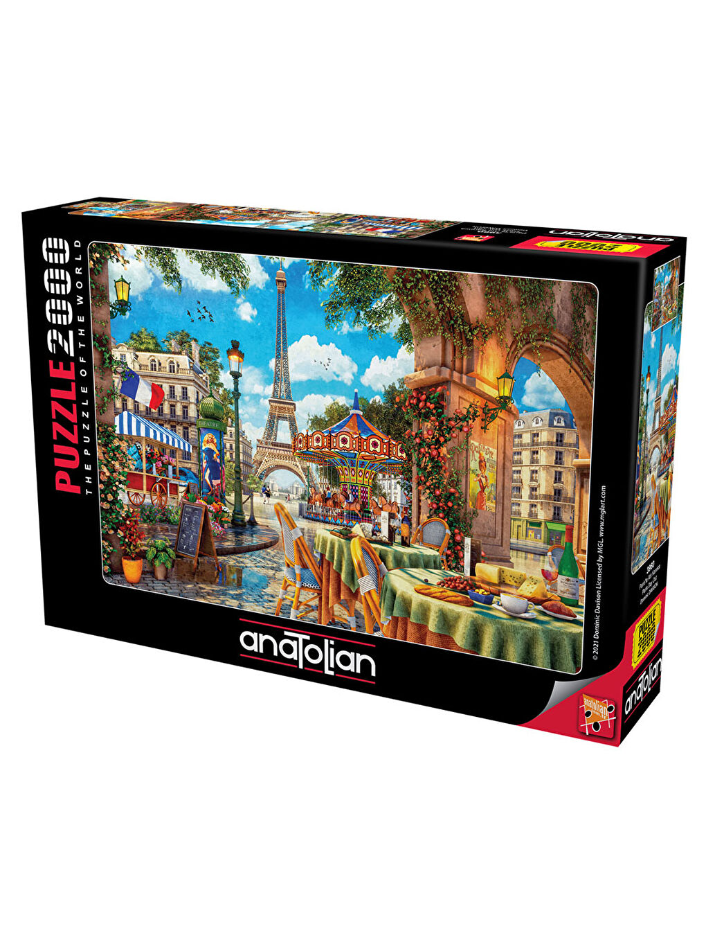 Anatolian Renksiz Puzzle 2000 Parça Paris'te Atlı Karınca 3960