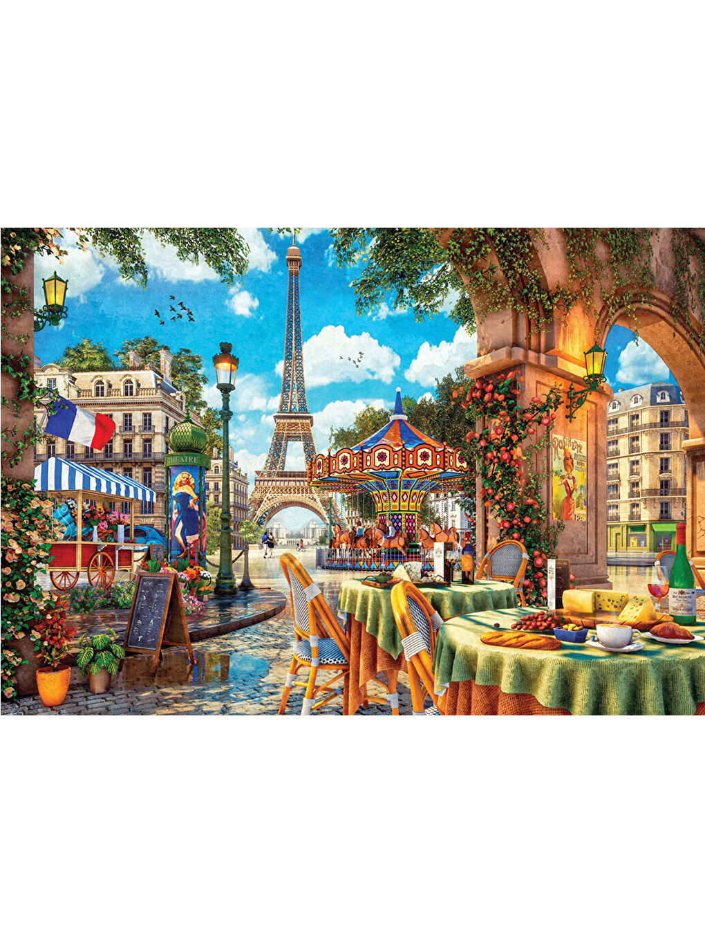 Anatolian Renksiz Puzzle 2000 Parça Paris'te Atlı Karınca 3960 - 1