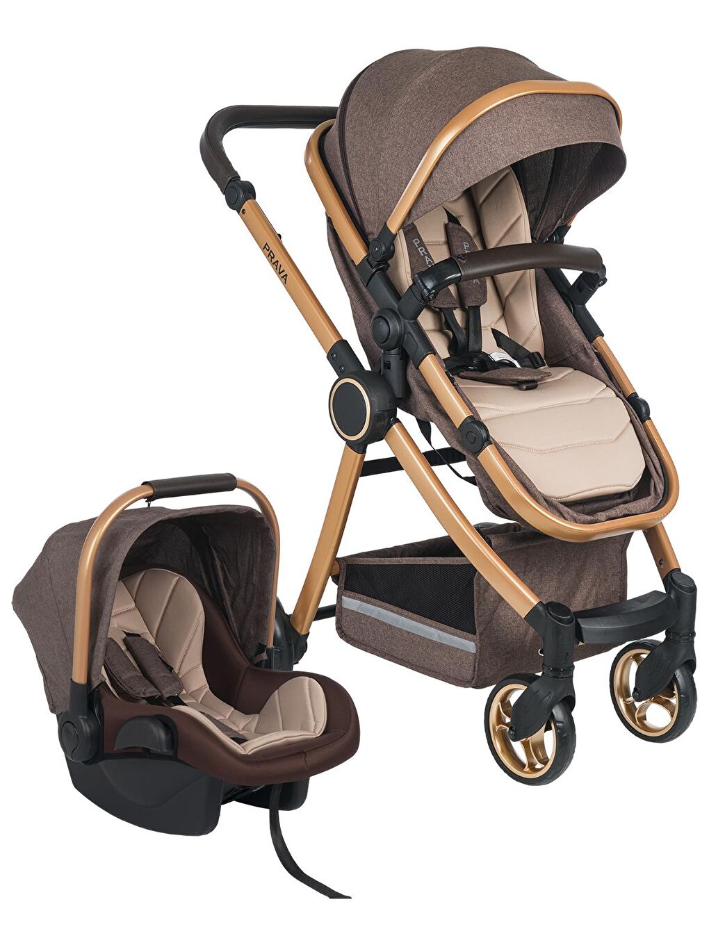 P14 Punto Travel Sistem Bebek Arabası - Kahverengi