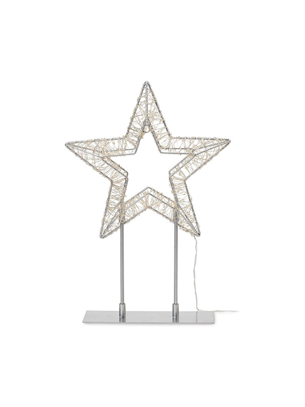 Sarı LED 3D Yıldız, 30 cm, 3’ü 1 Arada