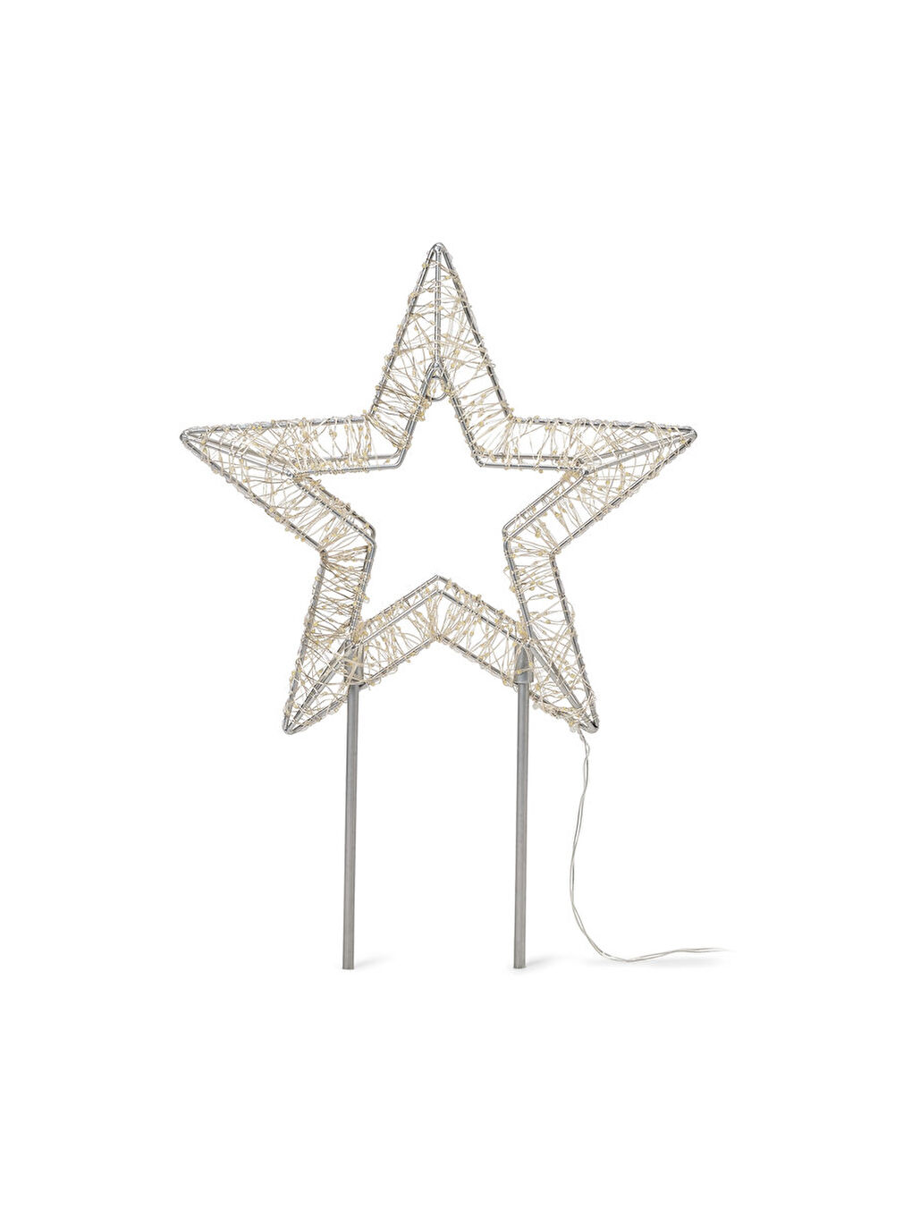 Sarı LED 3D Yıldız, 30 cm, 3’ü 1 Arada-2