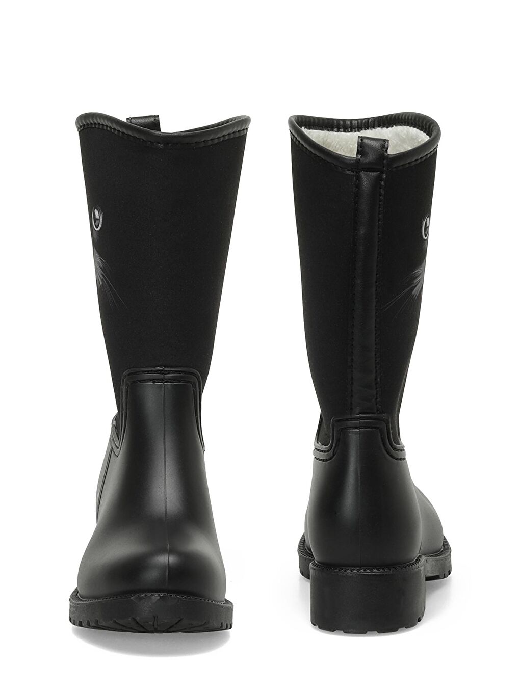 ELIS F 3PR Siyah Kız Çocuk Yağmur Çizmesi-4