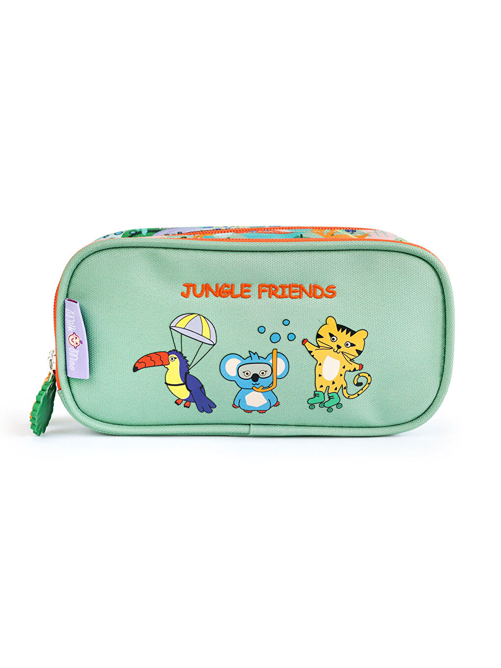 Çift Bölmeli Kalem Kutusu Jungle Friends-6