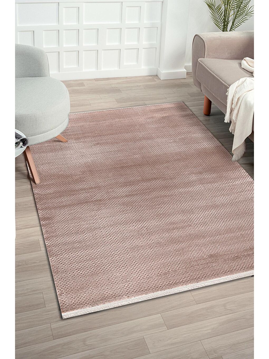 Bej Mirissa 9401 Akrilik Dokuma Halı Salon Oturma Odası Halısı-100x200