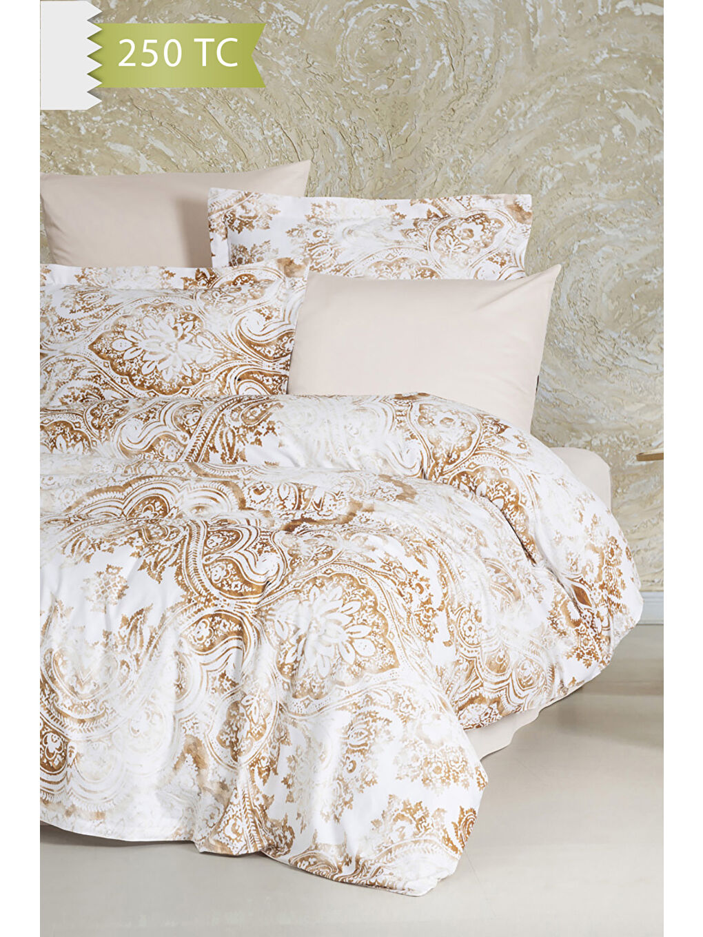 Karışık 250 TC Bambu Karışımlı Pamuk Saten Nevresim Takımı – Family Size - SANTE-1