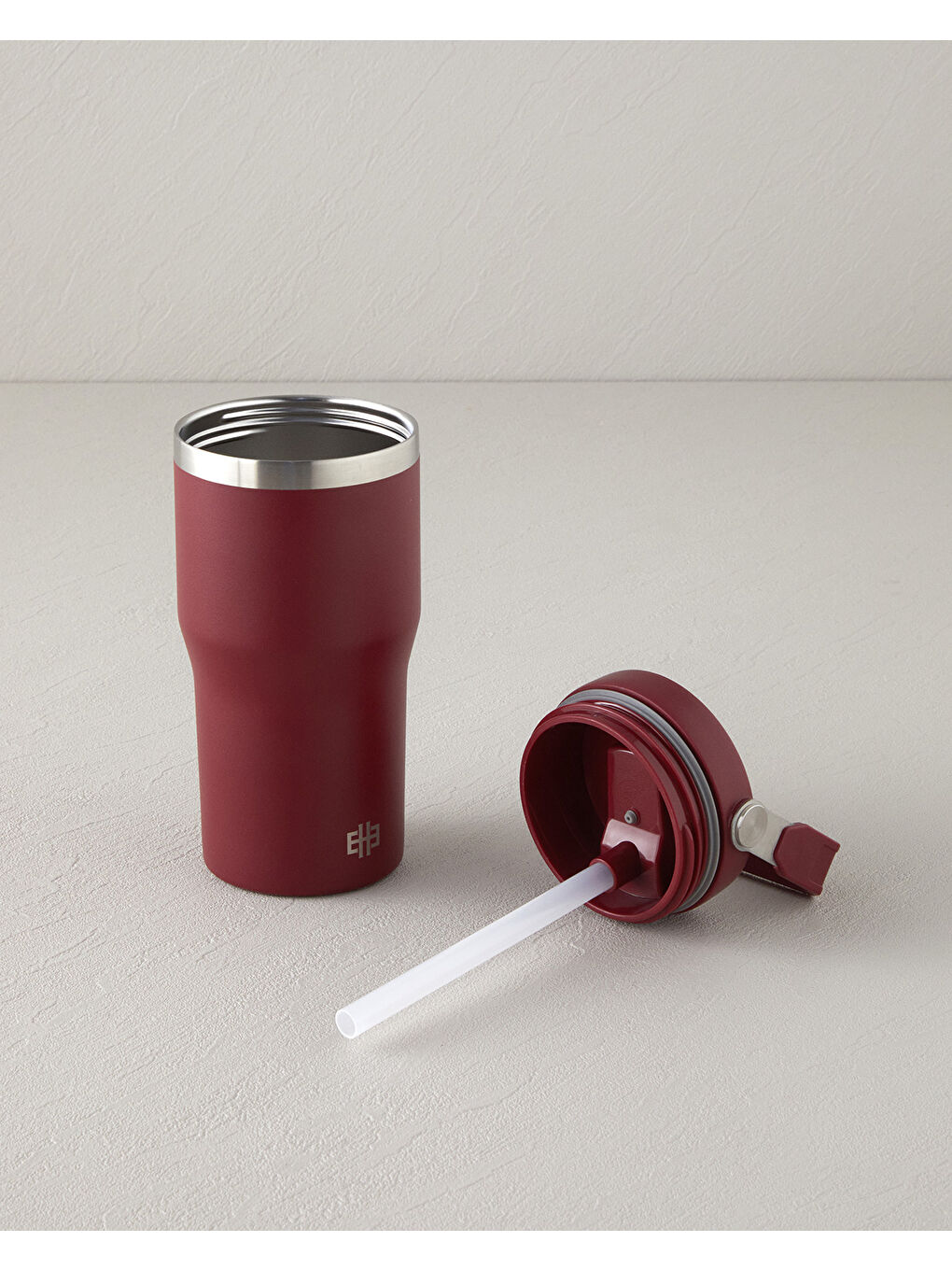 Fiera Paslanmaz Çelik Termos 600 ml Bordo-3