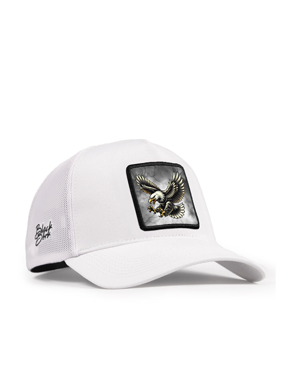 Kartal Logolu Beyaz Trucker Şapka