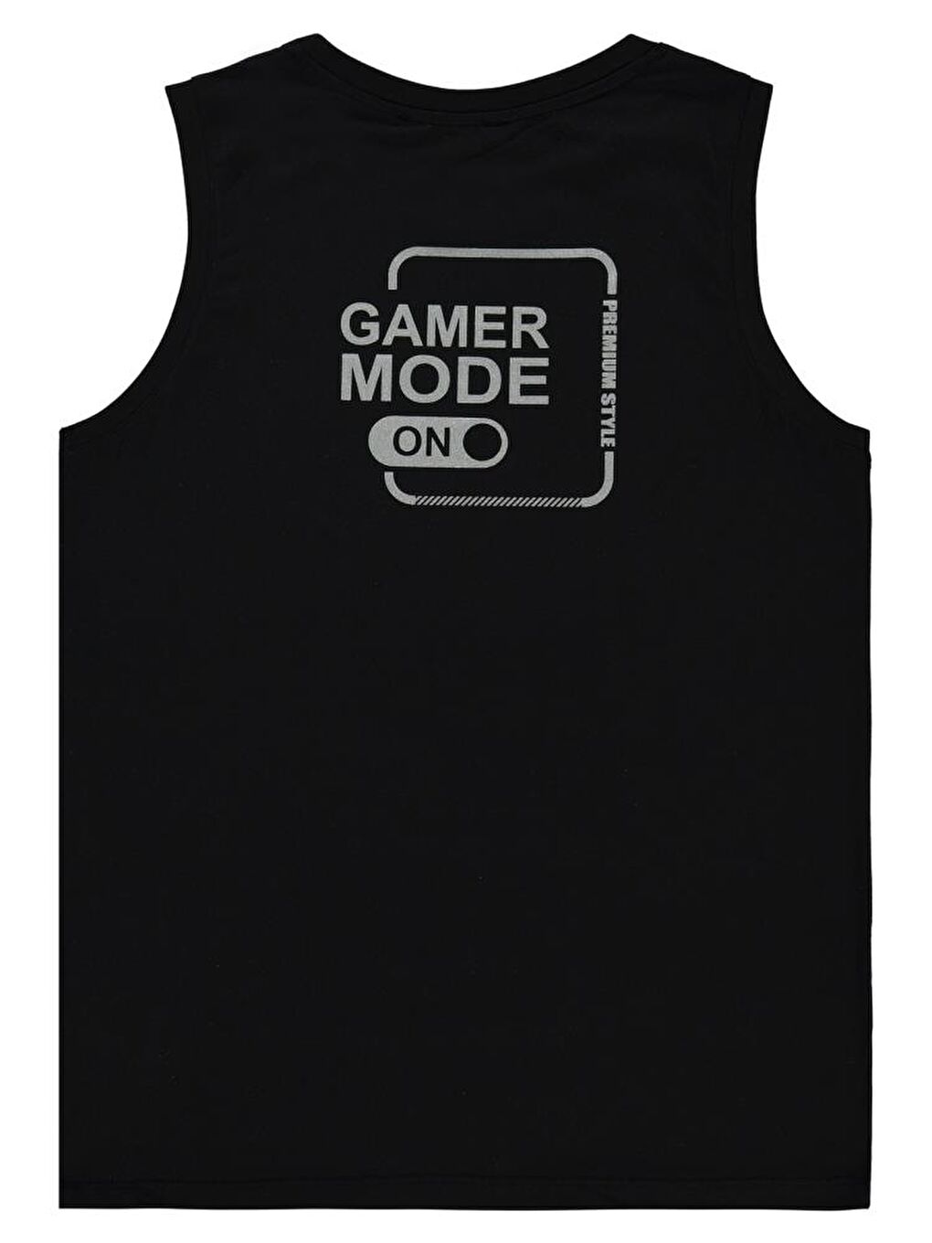 Boys Gamer Mode Reflektör Baskılı Sıfır Kol 10-13 Yaş Tişört - Siyah10-11 Yaş-1