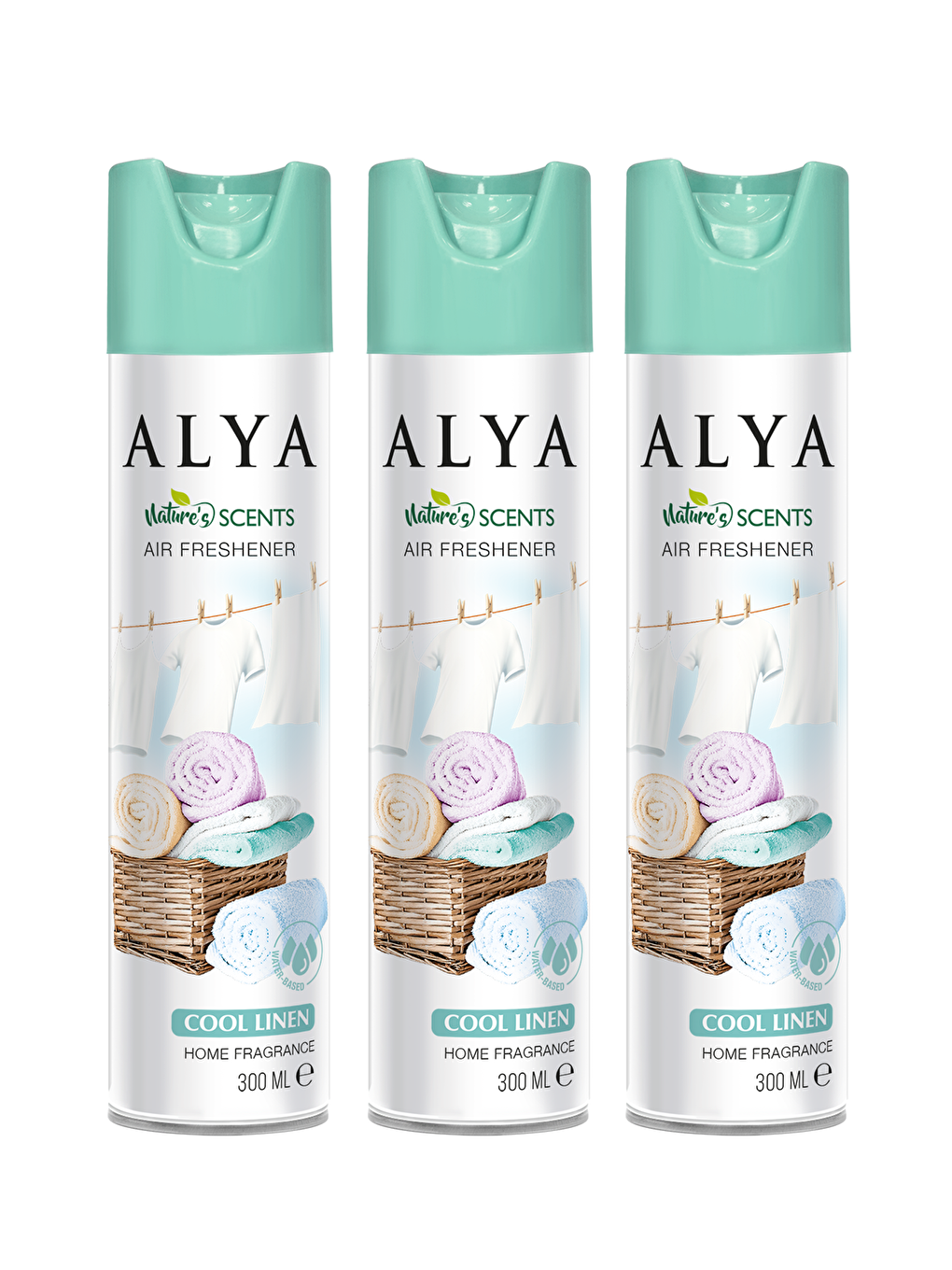 Alya Karışık Nature's Scents Cool Linen Su Bazlı Oda Kokusu ml x3 adet