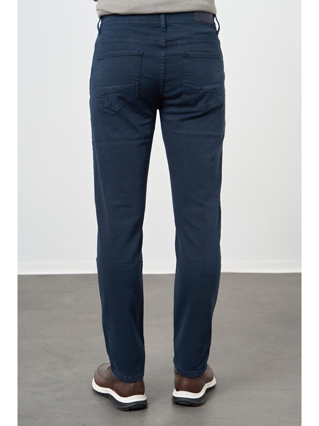 Koyu Lacivert Pamuklu 5 Cep Casual Slim Fit 5 Cep Pantolon 1003245318-3