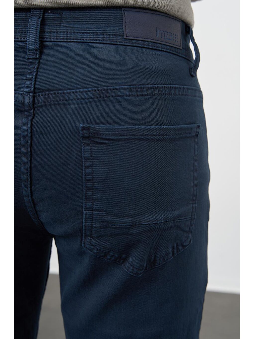 Koyu Lacivert Pamuklu 5 Cep Casual Slim Fit 5 Cep Pantolon 1003245318-4