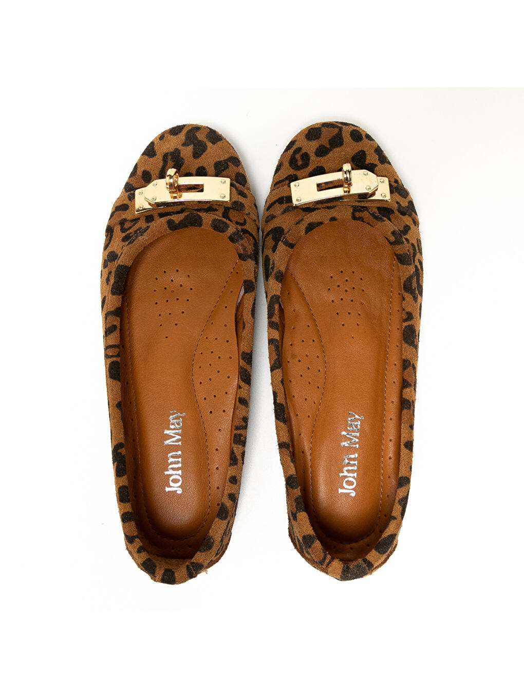 Kahverengi Kadın Babet MAR-25Y-194-6050 Taba Leopar-6