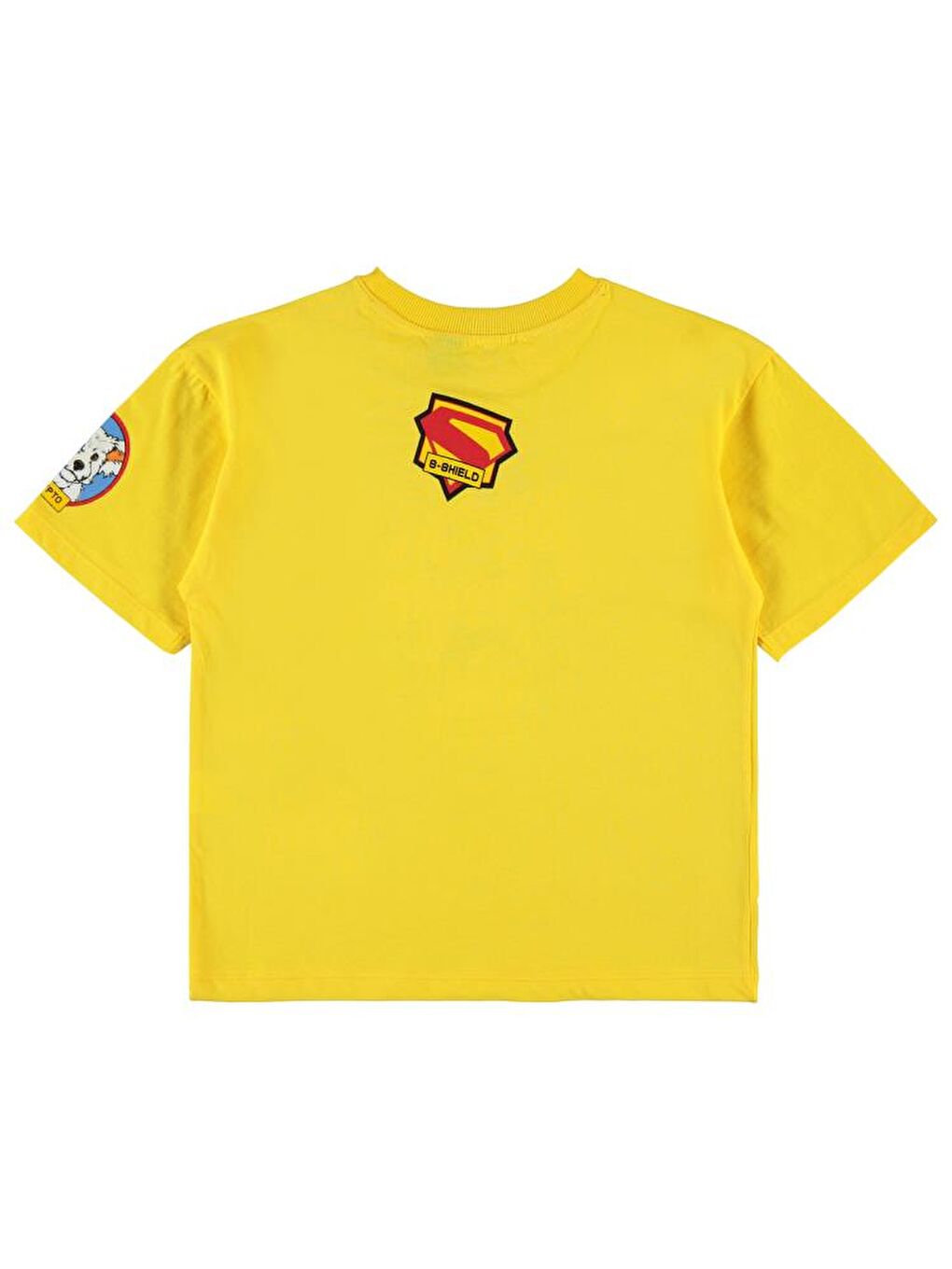 Süperman Baskılı 6-9 Yaş Tişört - Sarı9-10 Yaş-1