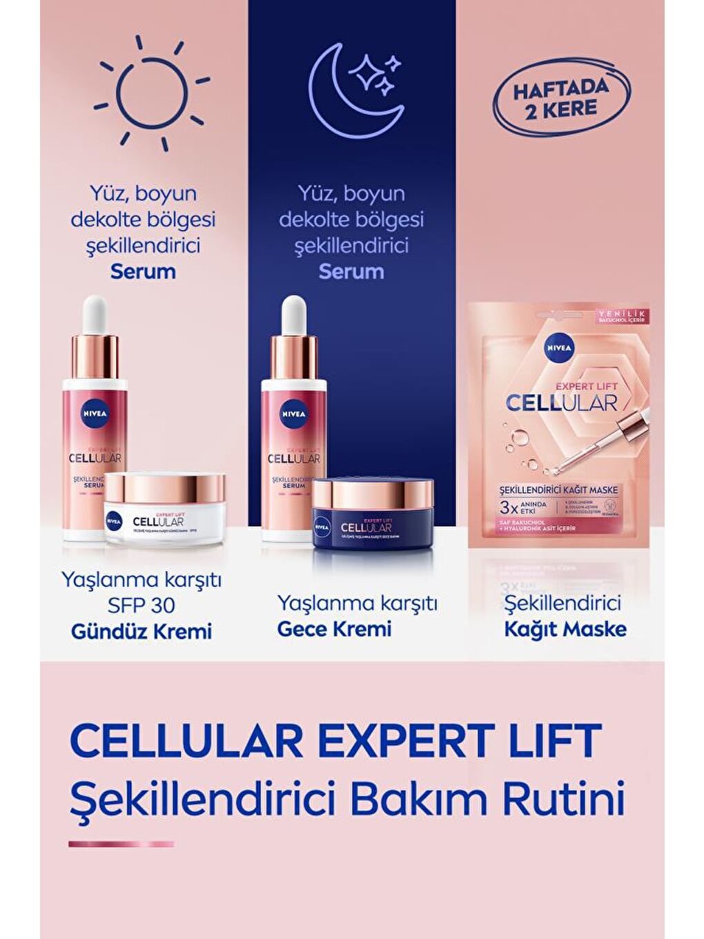 NIVEA Şeffaf Cellular Expert Lift Şekillendirici Kağıt Yüz Maskesi 1 Adetx3, Saf Bakuchiol, Hyaluronik Asit - 4