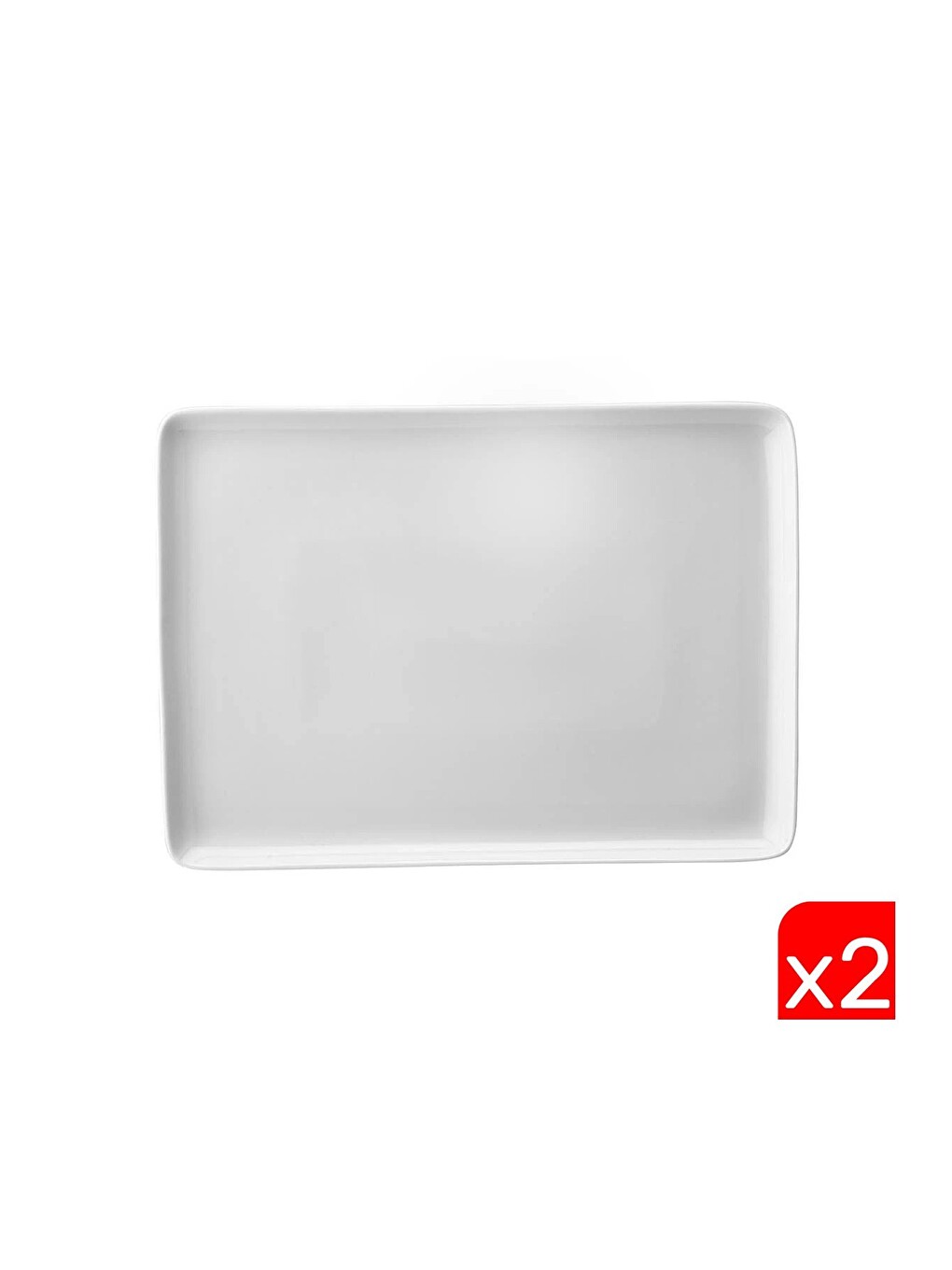 Ekru Dikdörtgen Tabak Kırık Beyaz 18x13cm 2 Li Tan18x13du00