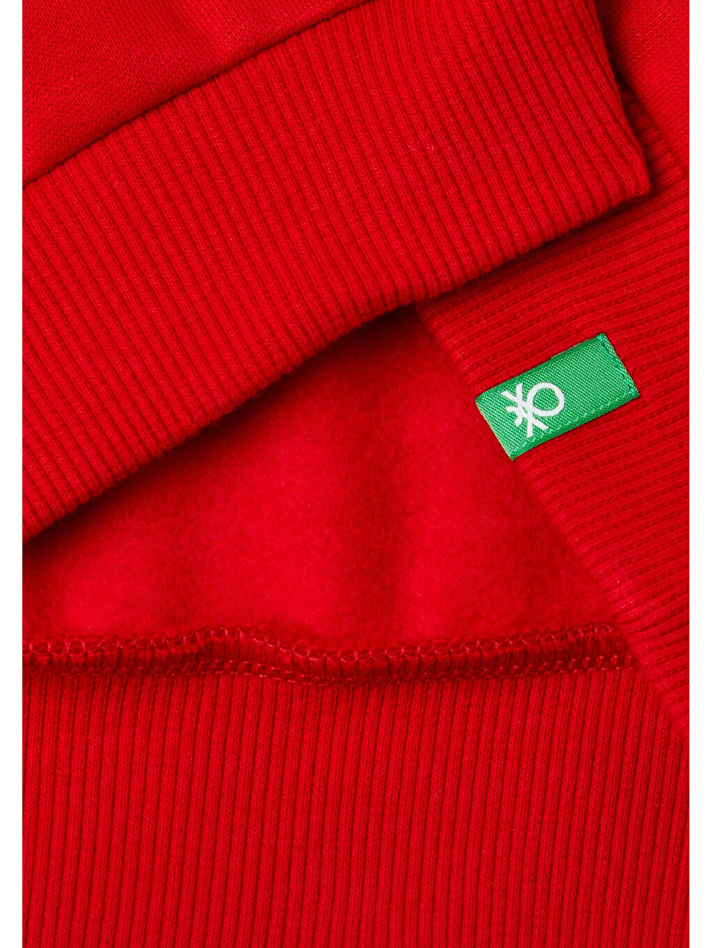 Erkek Çocuk Kırmızı Etek Ucu Logolu Mickey Mouse Baskılı Bisiklet Yaka Sweatshirt-2