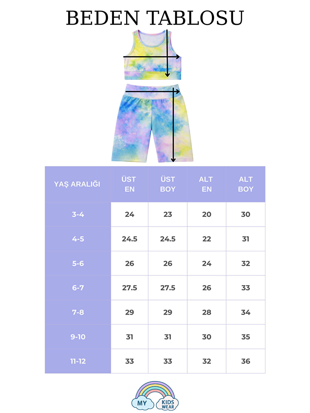 Pembe Kız Çocuk Çok Amaçlı Batik Desenli Mayo & Spor Takımı 12431-1