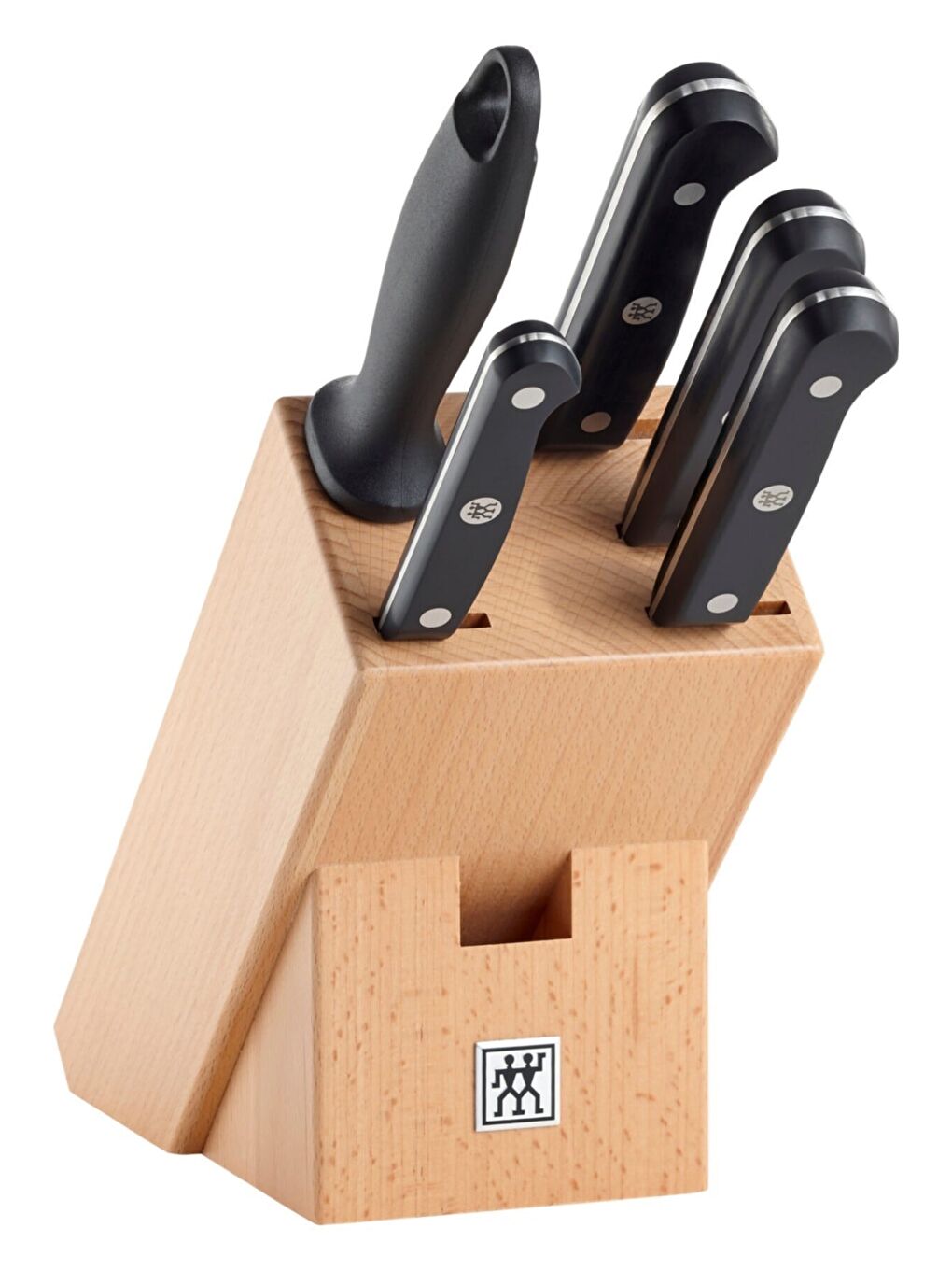 Zwilling Siyah-Gri Gourmet Ahşap Blok Kayın Ağacı Bıçak Seti 6 Parça - 3