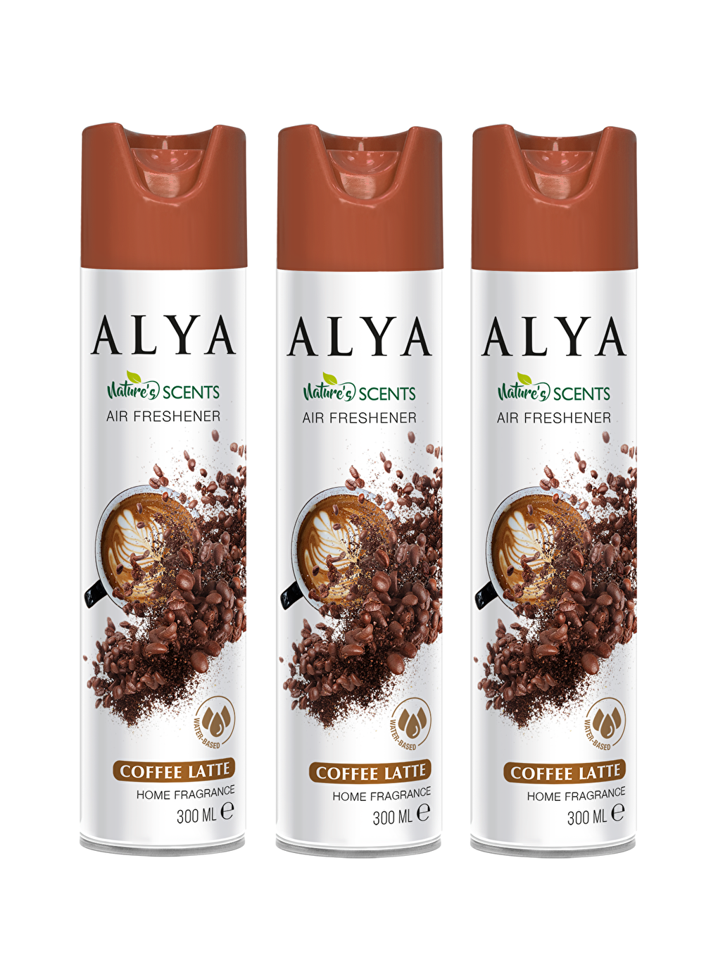 Alya Karışık Nature's Scents Coffee Latte Su Bazlı Oda Kokusu ml x3 adet