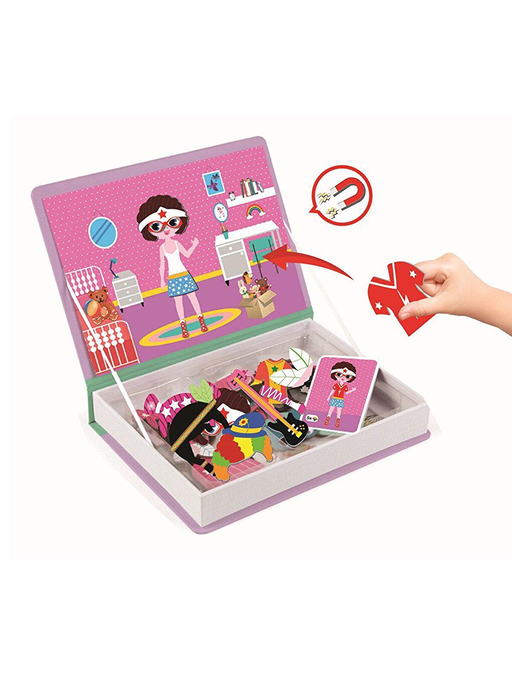 DIYTOY Karışık Magnetik Kıyafet Giydirme Kostümler - 1