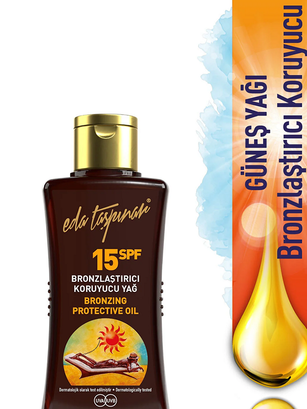 Seyahat Boy Bronzlaştırıcı Koruyucu Yağ SPF 15 - 50 ml