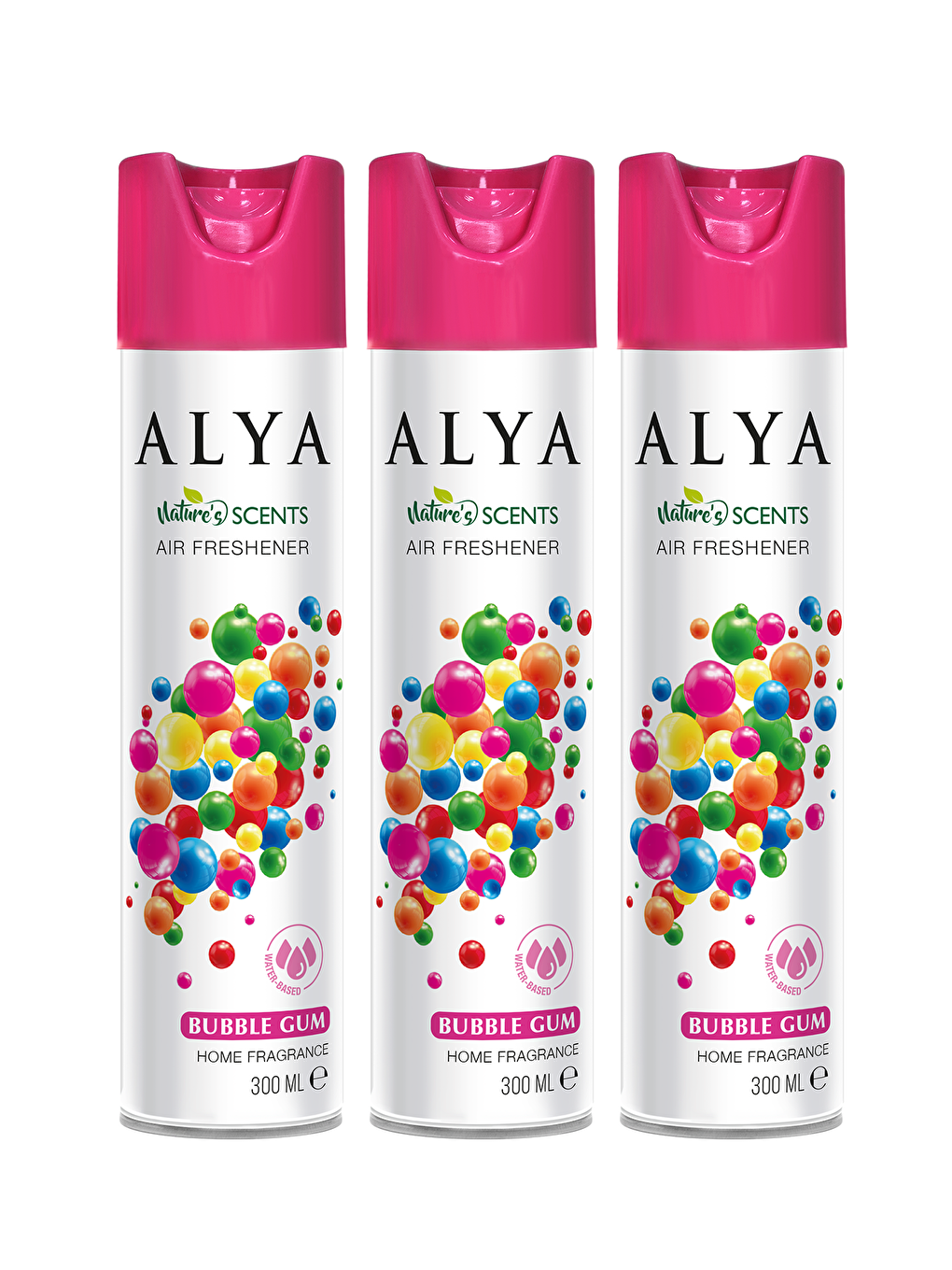 Alya Karışık Nature's Scents Bubble Gum Su Bazlı Oda Kokusu ml x3 adet