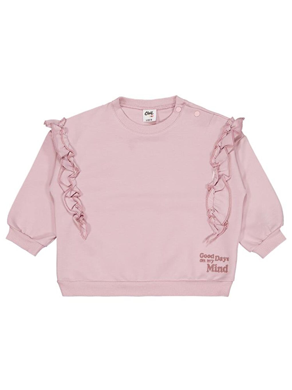 Pembe Baby Good Days Nakışlı 6-18 Ay Takım - Lila 9-12 Ay-2