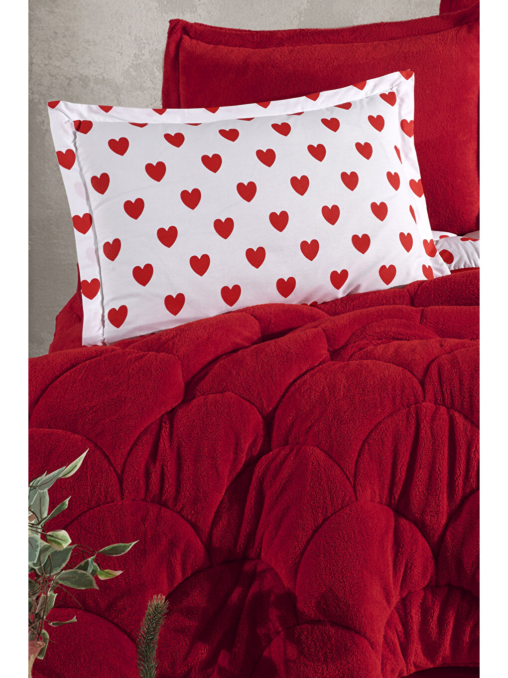 Beyaz Wellsoft Çift Kişilik Uyku Seti Çift Taraflı Amor-3