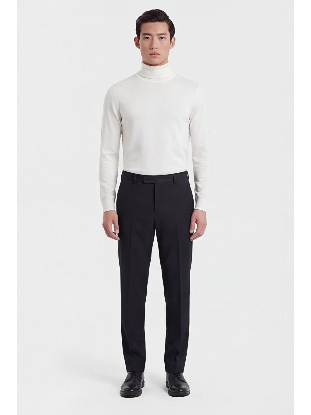 Giotelli Erkek Siyah Dar Kesim Slim Fit Yan Cep Normal Bel Pantolon-1