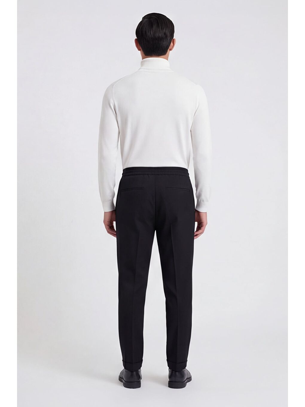 Giotelli Erkek Siyah Dar Kesim Slim Fit Yan Cep Normal Bel Pantolon-2