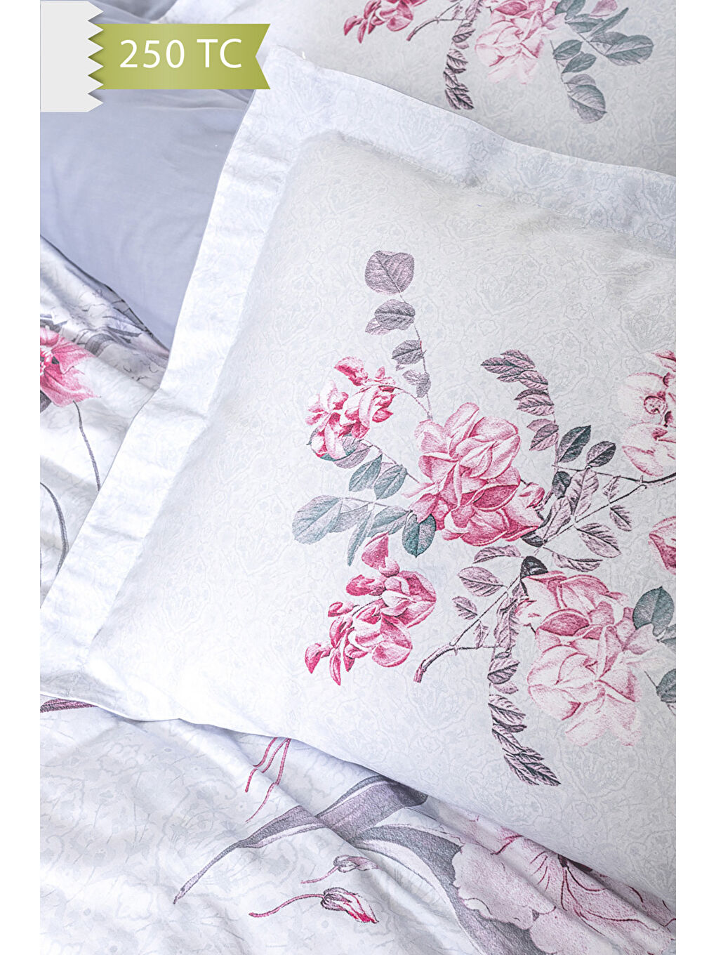 Karışık 250 TC Bambu Karışımlı Pamuk Saten Nevresim Takımı – Family Size - GRANDE-2