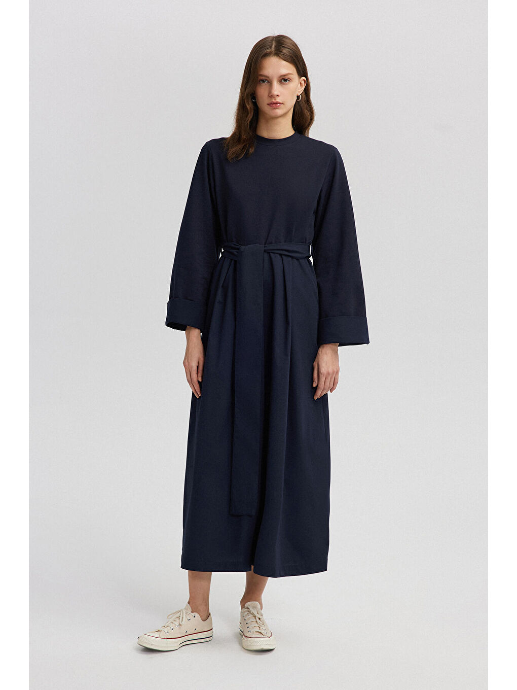 Lacivert KUŞAKLI TULUM