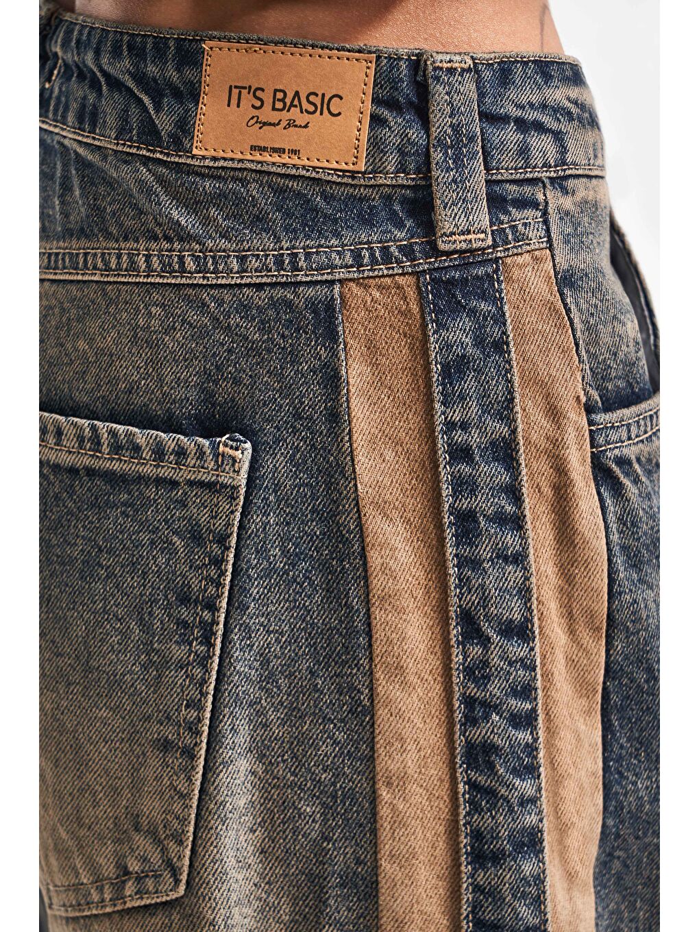 Mavi Kadın T.Kot Rengi 35w5-85 Straight Baggy Fit Bol Kesim Tasarım Denim Jean-2