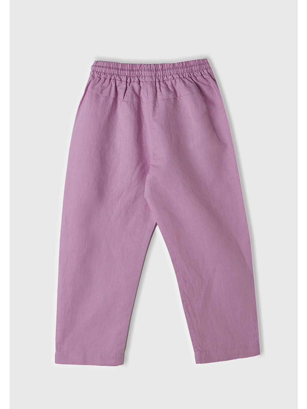 United Colors Of Benetton Kız Çocuk Pembe Keten Karışımlı Pantolon - 2