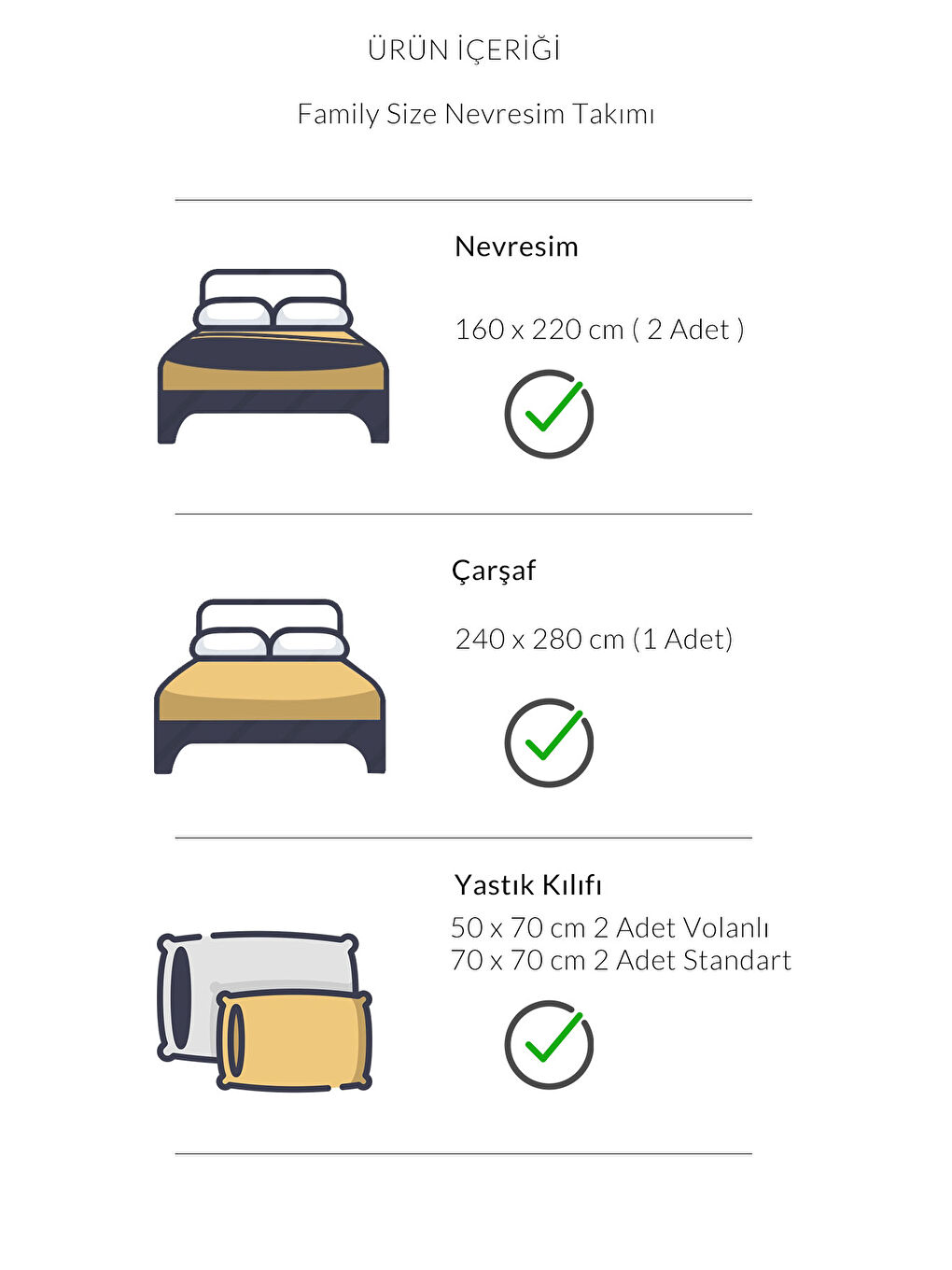 Karışık 250 TC Bambu Karışımlı Pamuk Saten Nevresim Takımı – Family Size - GRAMERCY-1