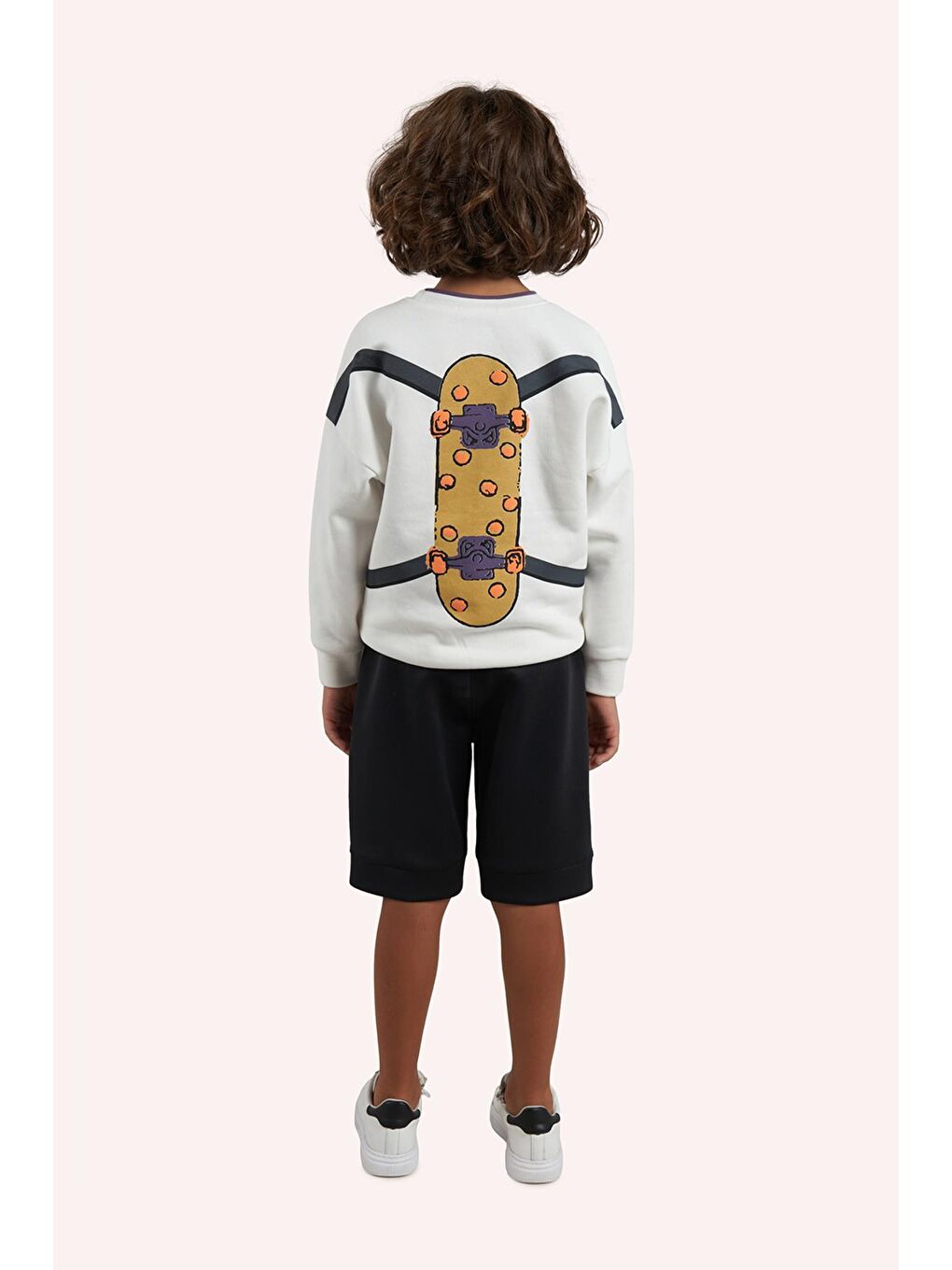 Siyah Erkek Çocuk Şort-1