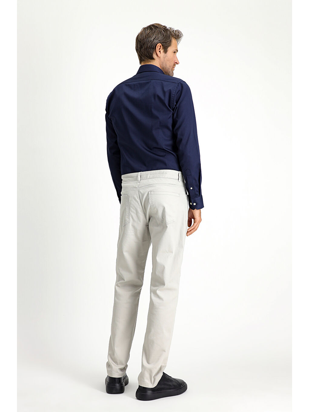 Bej Regular Fit Elastanlı Kanvas / Chino Pantolon-3