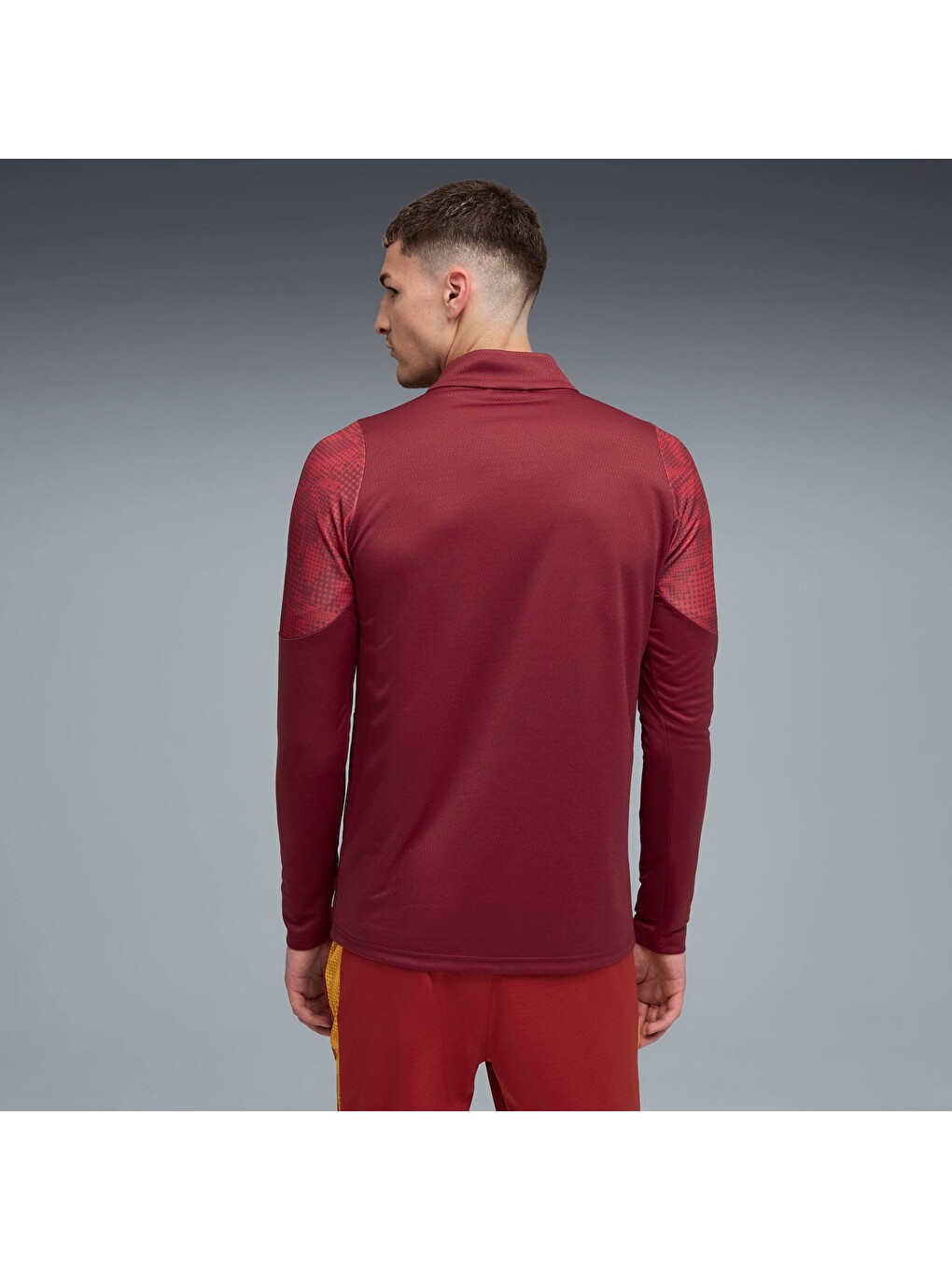 Kırmızı GALATASARAY Erkek Antrenman Fermuarlı Sweatshirt-2