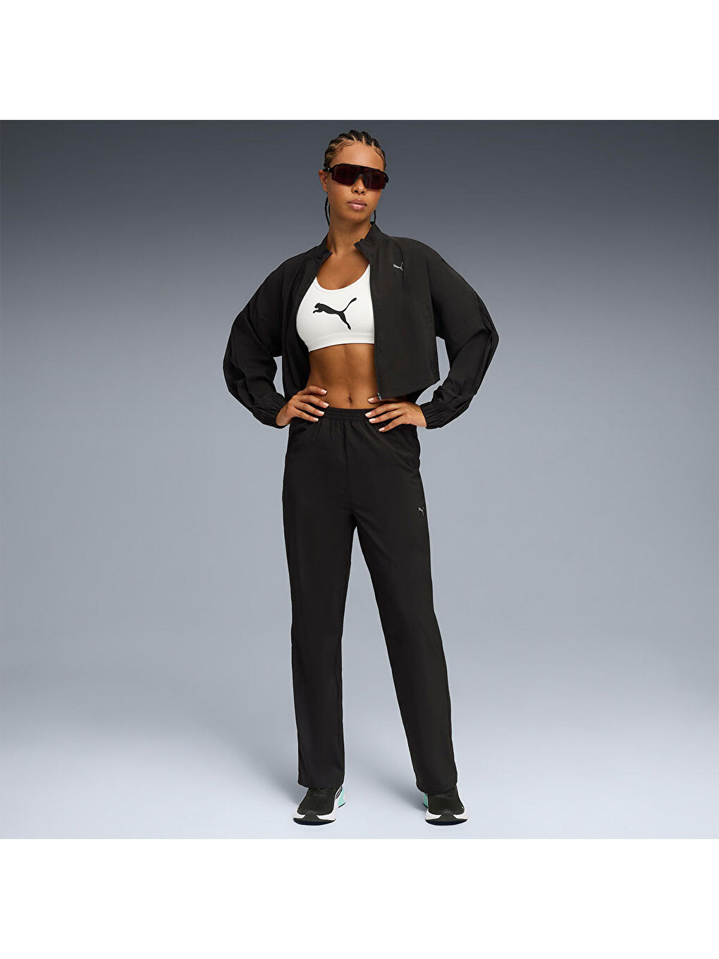 Fashion Kadın Siyah Dik Yaka Ceket-2