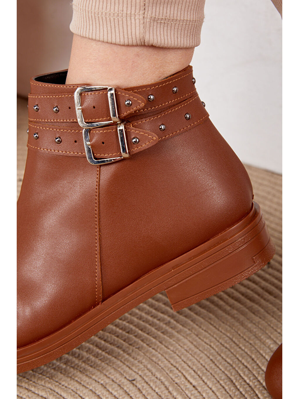 Kahverengi Kadın Taba Bot - 26392-2