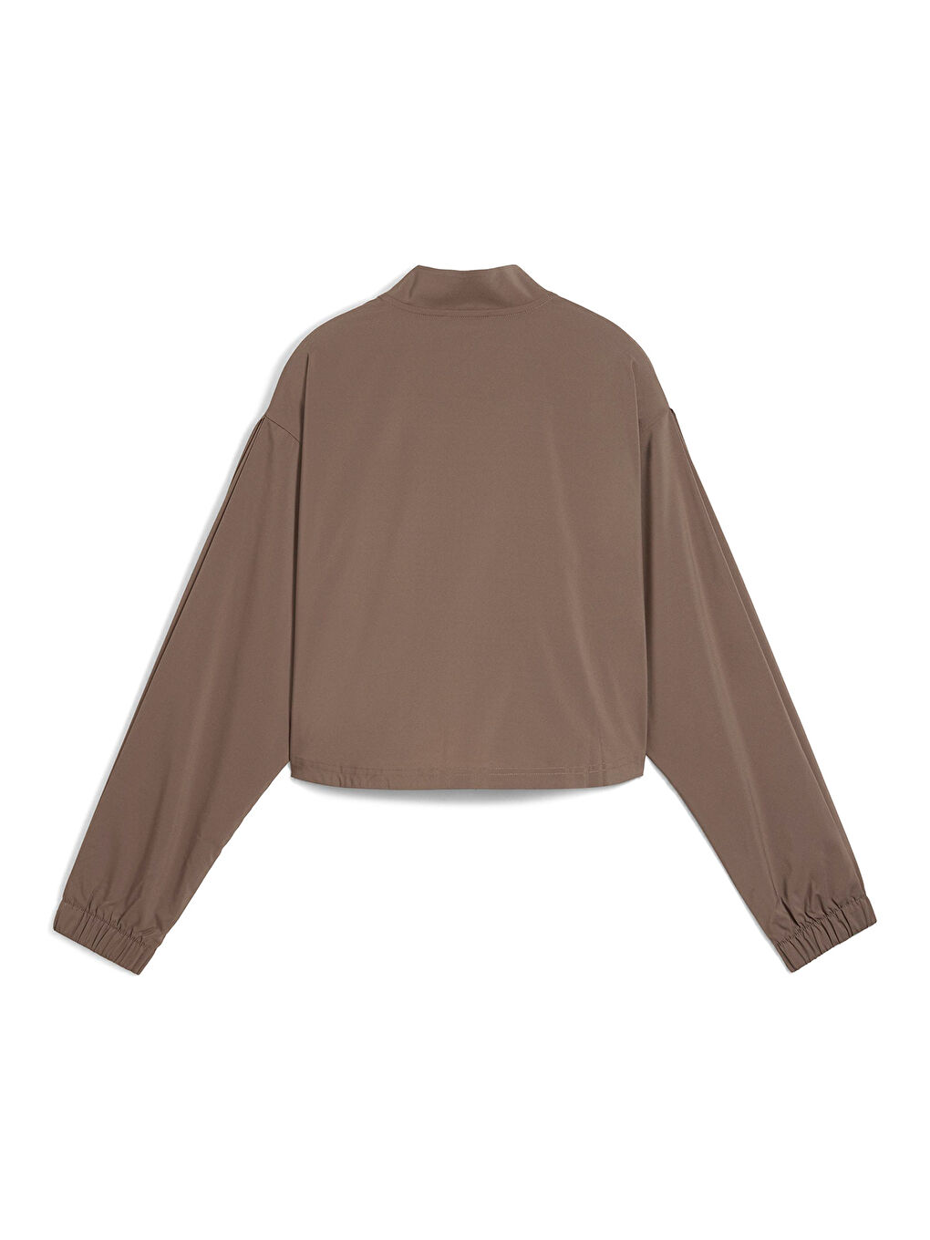 Fashion Kadın Kahverengi Dik Yaka Ceket-4